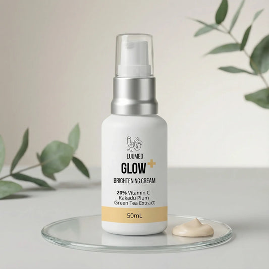 GLOW+ 20% Vitamin C Cream - Cap open