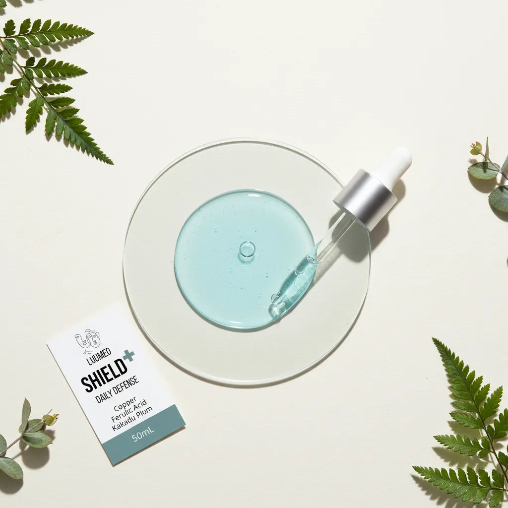 SHIELD+ Copper Antioxidant Serum texture topview