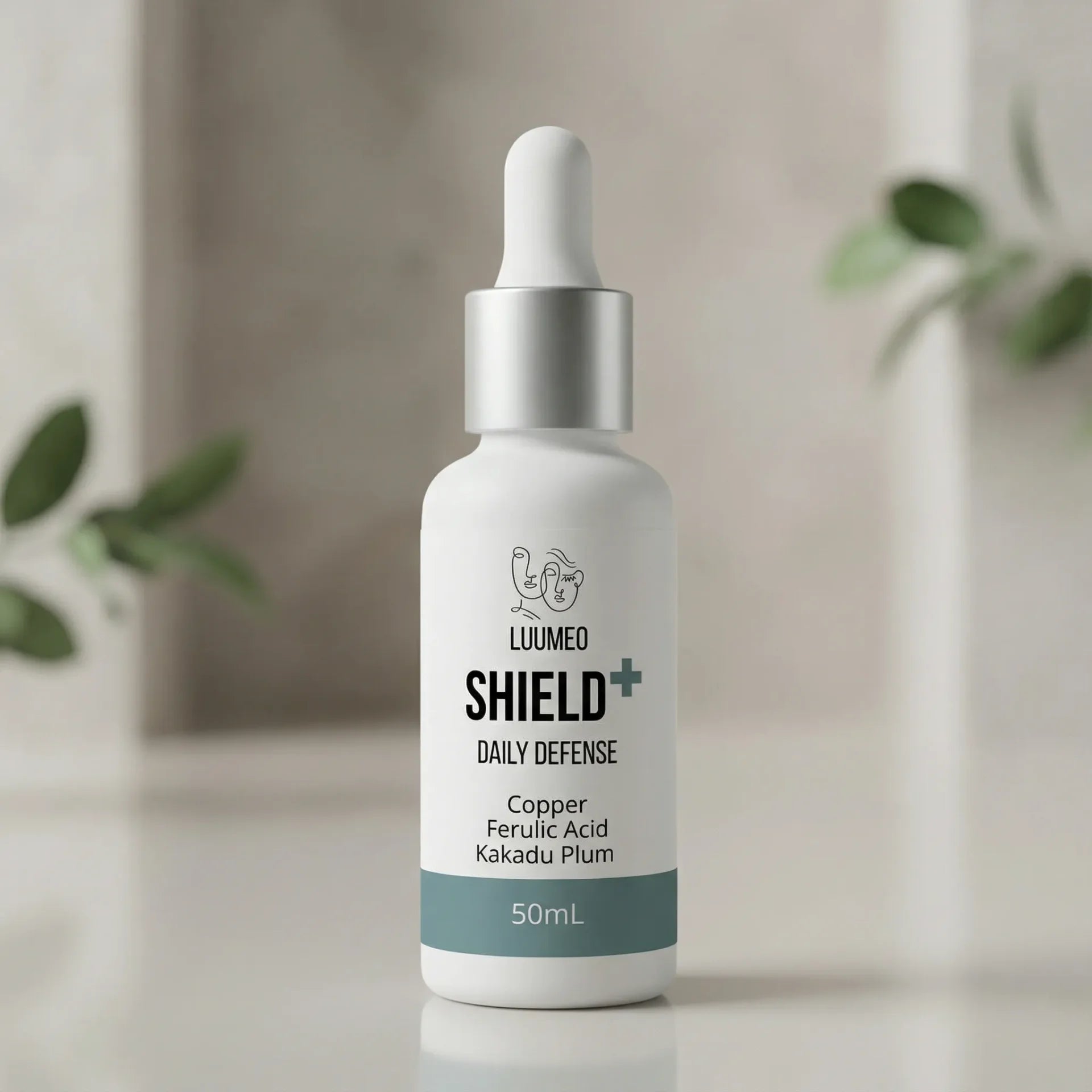 SHIELD+ Copper Antioxidant Serum bottle